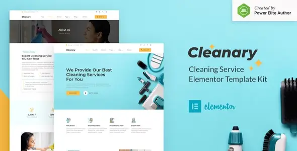 Cleanary โ Cleaning Service Company Elementor Template Kit