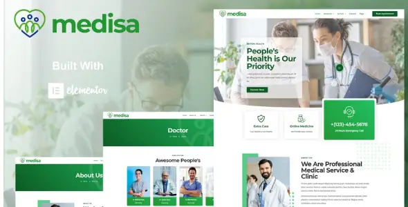 Medisa โ Medical Elementor Template Kit